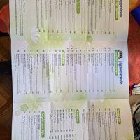 This is the all-vegan menu at Tenon Vegan Sushi in New York City