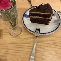 Chocolate cake  at Tenon Vegan Sushi in New York City