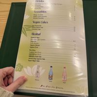 Drink menu  at Tenon Vegan Sushi in New York City
