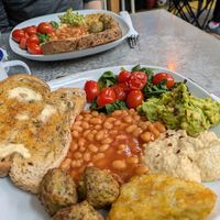 Full vegan breakfast at Ryde (Bicycle Cafe) in Liverpool