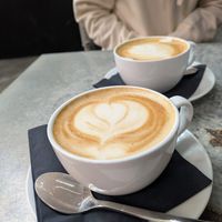 Oat flat whites at Ryde (Bicycle Cafe) in Liverpool
