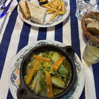 Veggie Taco and vegan Tajine  at Cafe Sindibad - Moroccan Restaurant in Chefchaouen