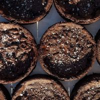 Double Choc Chip Sea Salt Cookies  at Machair Bakery in Dundee