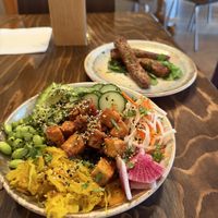 Locally made Tempeh and Kimchi ….too good for words!  at Café Sage in Saint-lambert