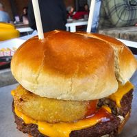 Wester Whiskey Impossible Burger (vegan) at Oak Park Brewing Co. in Sacramento