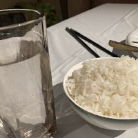 White rice. Note: brown rice was not offered or available as an option. We checked with the server. at Lao Sze Chuan in Orange