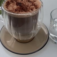 Hot chocolate with oat  at Lumen Alley Coffee & Bagels in South Yarra