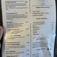 Menu  at Potter's Pantry in London