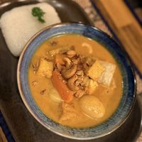 Massaman Tofu Curry. With sticky ricee  at NUSARA l Thai in Bournemouth