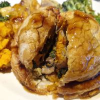 Inside the vegan en-croute at Albert's Schloss - Manchester in Manchester