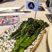 Broccoli side, with Allergen flag at Albert's Schloss - Manchester in Manchester