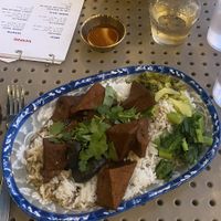 crispy tofu laab with rice  at Eem Khao in Hamilton