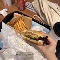 Their #1 recommandation is definitely the best burger I had!! Their curry rice options are also very good.   at Vege Burger in Taipei City