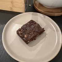 Chocolate and ginger brownie  at Open Sesame - Café & Noodle Bar Vegetariano in Porto