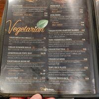 Vegan and Vegetarian options available at Pholicious Asian Fusion Restaurant & Bar in Holden