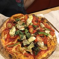 Veggie high rise pizza at Blaze Pizza in Monrovia