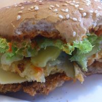 Wondergood deluxe burger at Wondergood Bistro in Frankfurt