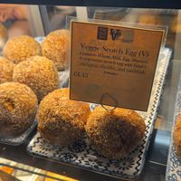 Vegan scotch eggs at The Mall Deli in Bristol