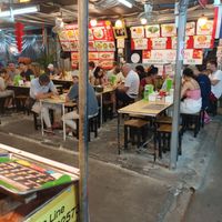One of two seating areas at Lan Lek Lek in Krabi