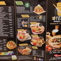 Speisekarte at STERK Kebab Haus in Dresden