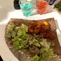 Buchweizen Crêpe mit gebratenem Gemüse  at Ti Breizh in Hamburg