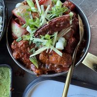Vegan Mushrooms Do Pyaaza (double onions)  at Badshah Bar & Indian Cuisine in Brampton