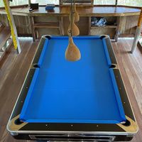 Pool table! How did this get up the tree?  at The Tree Top Kafe in Auroville