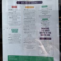 Brunch menu  at Krewe North in Dublin