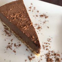 Raw chocolate cake  at Nine Heaven Vegan Warung in Ubud