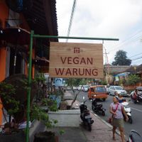 entrance at Nine Heaven Vegan Warung in Ubud