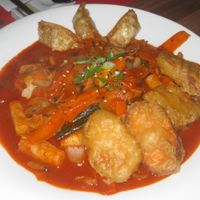 Vegetable duk bok gi at Mamy in Prague