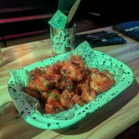 Hot maple cauliflower wings at Crybaby in Edinburgh
