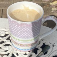Oat milk flat white  at Neville Coffee Cart in Narara