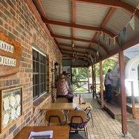Undercover seating  at Neville Coffee Cart in Narara
