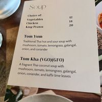 Soup   at Tamrab Thai  in Taringa