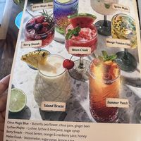 Mocktail menu   at Tamrab Thai  in Taringa