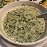 Vegan spinach soup  at Mount Lavinia in Nuremberg