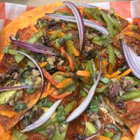 Live Pizza (Raw) at Saucy Vegan in Charlotte