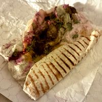 Shawarma wrap at Vegan Burger - JBR in Dubai