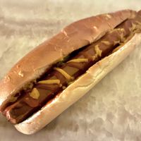 Hot dog at Vegan Burger - JBR in Dubai