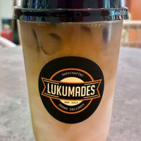 Iced oat latte  at Lukumades - The Palm Jumeirah in Dubai