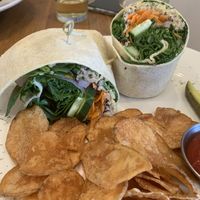 Veggie Wrap at Harvest Moon Store and Cafe in Floyd