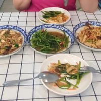 Pad Kra Pow, morning glory, pad khing at Eat Gently, Bake Gently - กินละมุน อบละไม in Bangkok