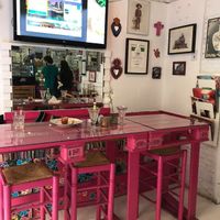 Inside at La Heladeria Mexicana in Barcelona