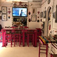 Inside at La Heladeria Mexicana in Barcelona