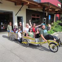 Going for a ride with Ponce at Hummingbird Wholesale in Eugene