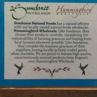 An incredible explaination of Hummingbird at Sundance Natural Foods at Hummingbird Wholesale in Eugene