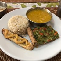 Main dish at Govindas' Natural - Vrinda in Sao Paulo