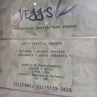  at Vegg's Restaurante in Sao Paulo