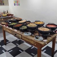 Warm dishes buffet at Vegg's Restaurante in Sao Paulo